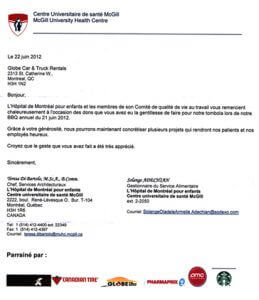 Testimonial - McGill University Health Centre