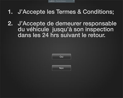 Termes et conditions - Kiosque
