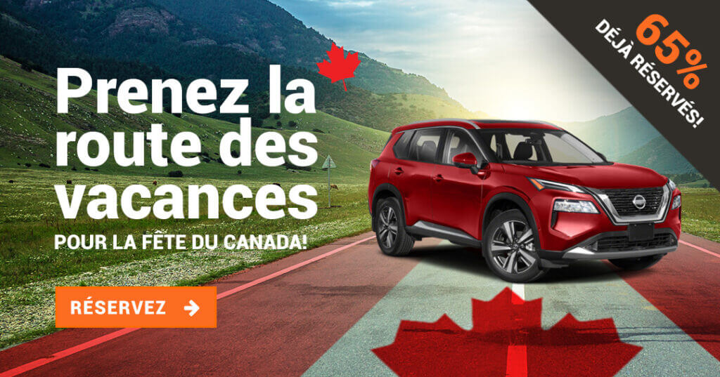 Fête du Canada voiture rouge