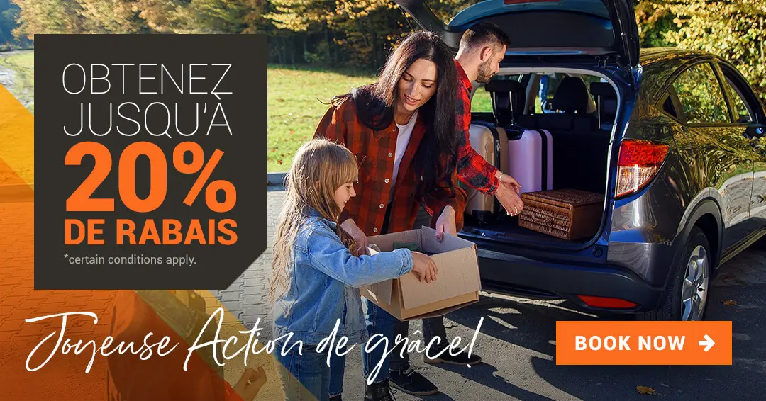 action de grace en famille packer dans l'auto